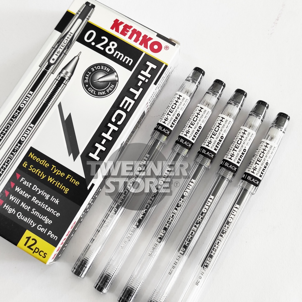 

Kenko Hi Tech H 0,28mm Gel Ink Pen Bolpen Ballpoint Pulpen