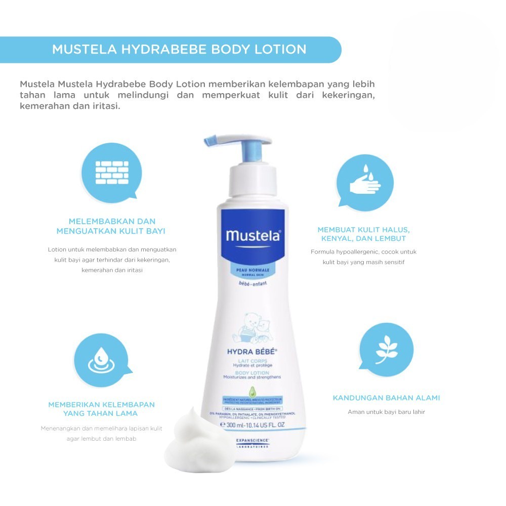 [PROMO]  Mustela Hydra Bebe Body Lotion 300ml