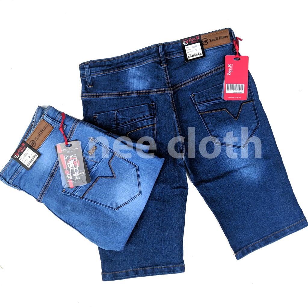  Celana  Jeans  Pendek  Pria  Casual Santai Pantai Surfing 