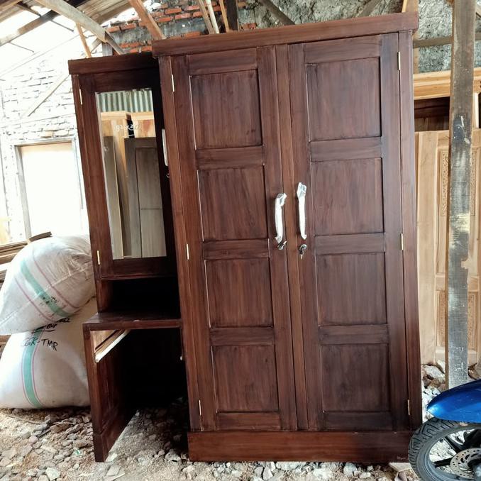 Lemari Pakaian + Meja Rias Kayu Jati Liaastuti10