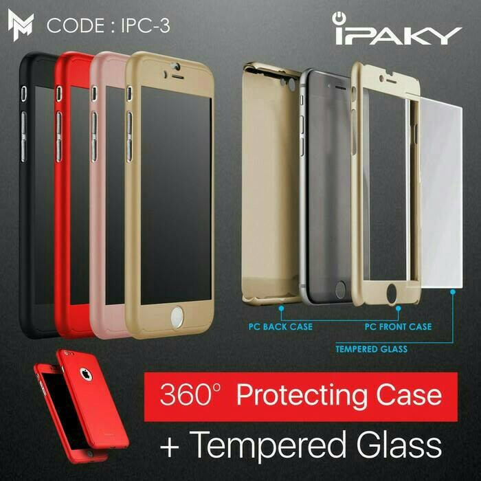 Case Ipaky 360 Oppo Neo 9/A37 Hard Full Body Casing Cover Original Aksesoris Smartphone Terbaru