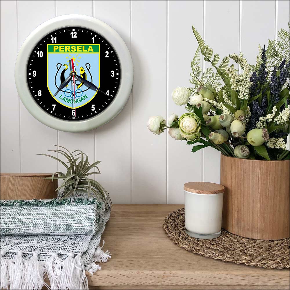 JAM DINDING PERSELA LAMONGAN  (DIAMETER 30 CM)