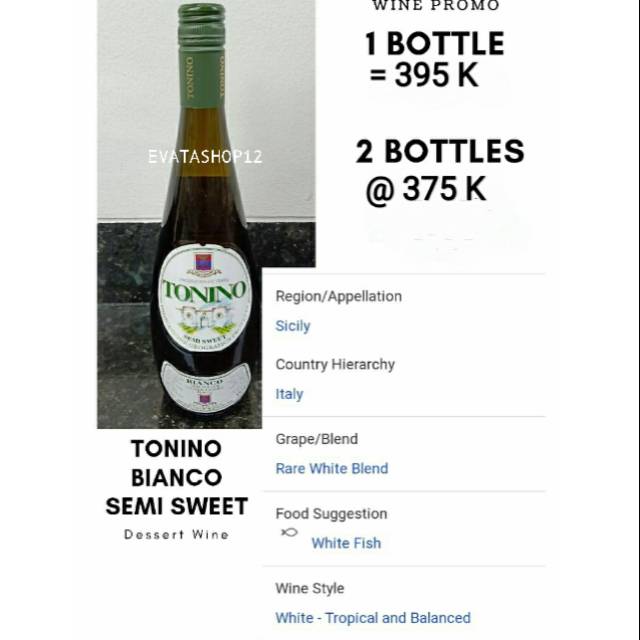 

TONINO BIANCO -750ML