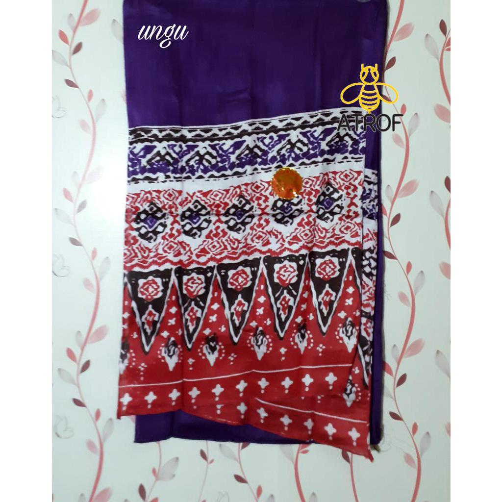 Selendang tari batik anak untuk SD sampai SMP-Purple