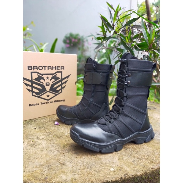 SEPATU PDL KULIT ASLI BROTRHER NINJA TITANS SOLE BRAVO SEPATU PDL TNI POLRI SECURITY