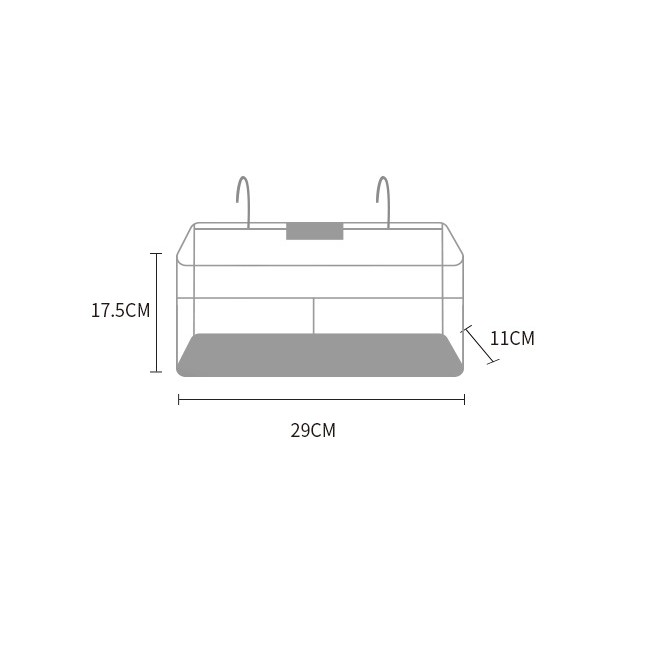 MARKAS HL0226 Tas Penyimpanan Gantung Organizer Bedside Storage Serbaguna Tas Gantung