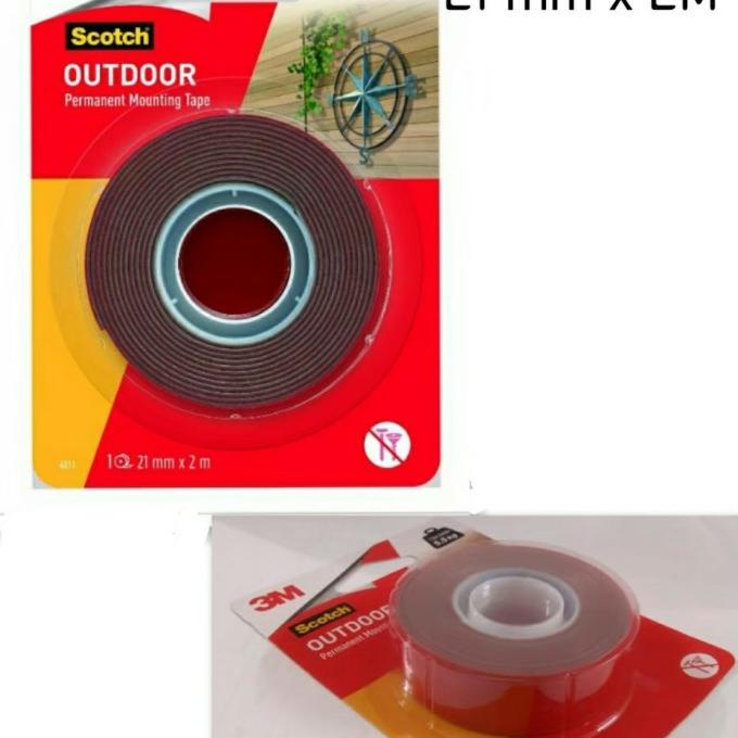 

3M mounting tape outdoor scotch double tape 4011 21mm x 2 M CUCI GUDANG