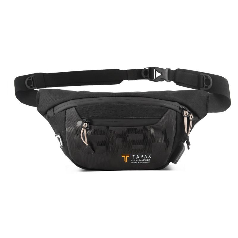 Tas Selempang Waistbag Premium USB Waterproof TapaxCo Victor KinayShop