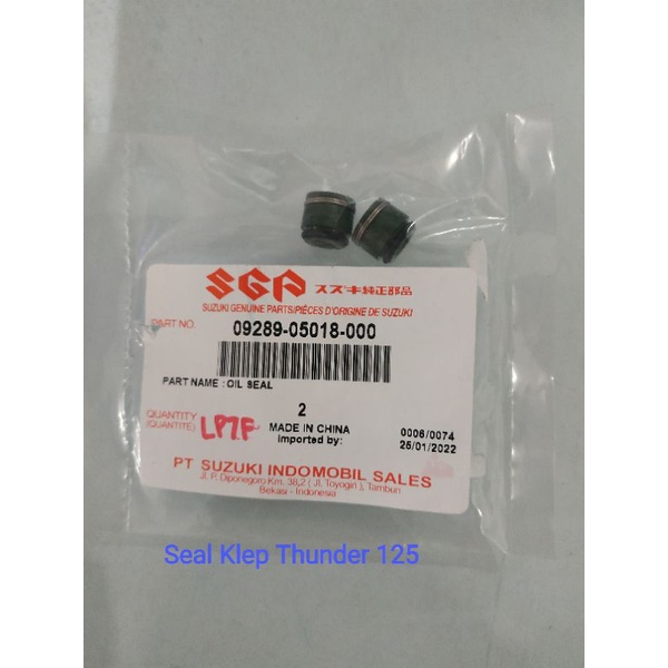 Sil Seal Klep Suzuki Thunder 125 isi 2 pc