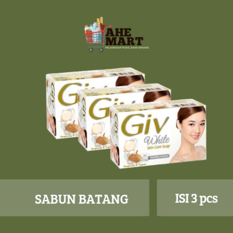 GIV Sabun batang / sabun mandi GIV / Sabun GIV Isi 3