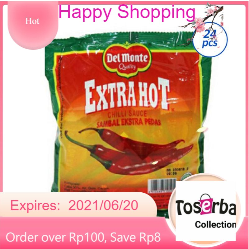 

Toserba Collection Delmonte Extra Pedas Sachet Isi 24 Bandung - Cimahi