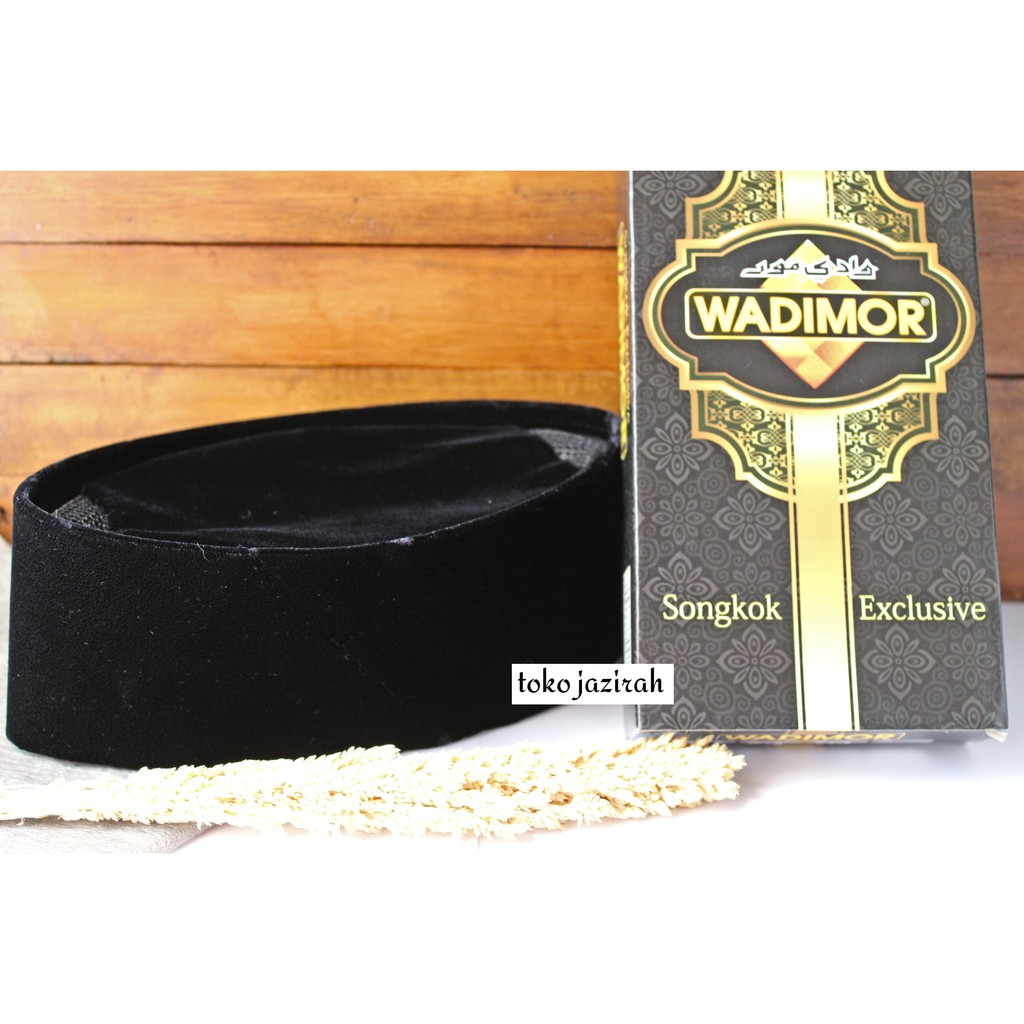 Songkok Wadimor AC / Songkok Hitam Polos/ Songkok Wadimor Hitam Polos