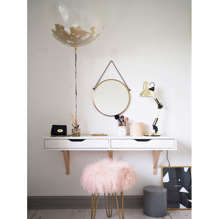 rak chicago informa /ambalan /rak dinding / floating shelf dengan laci