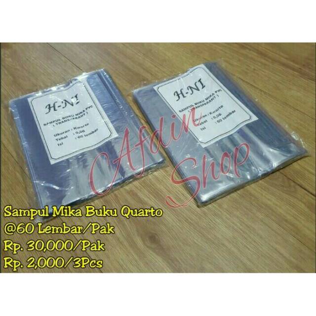 

Sampul Buku Mika PVC (Transparant) / Uk. Kwarto 60 lembar