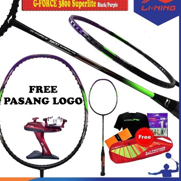 evqn LINING G FORCE 3500 3600 3700 3800 3900 SUPERLITE RAKET BADMINTON ORIGINAL ☮➺ Ready ( ⌒