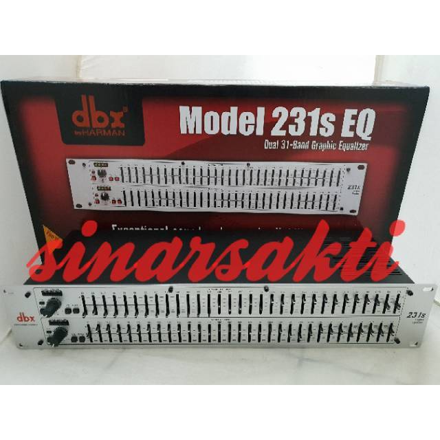 Equalizer/Equaliser DBX 231s/231 Silver ( 2x31 channel ) silver murah baru