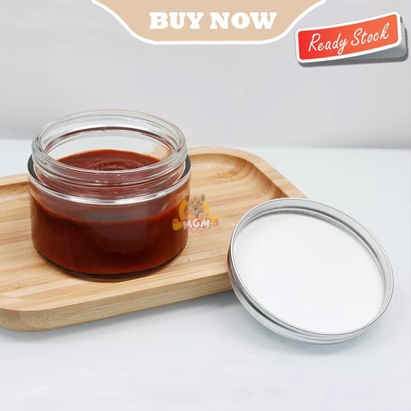 RETTO Honey JAR Toples Lurus bulat Kaca 280ml selai pasta serbaguna