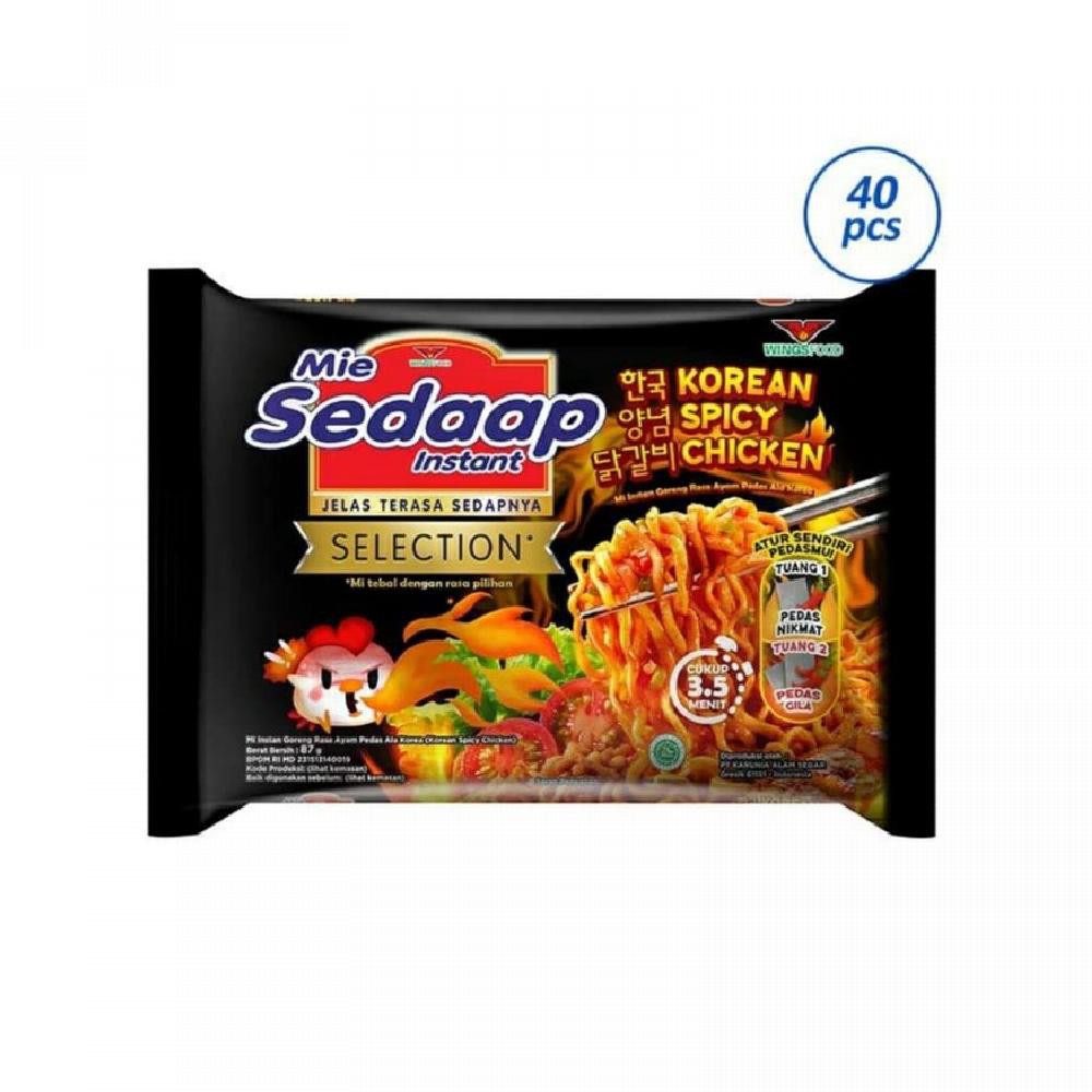 

Mie sedaap Korean spicy chicken perkarton isi 40 pcs
