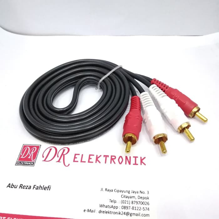 Jak Jack Kabel Audio Speaker Sound system Salon Salone Audi RCA 2 ke 2