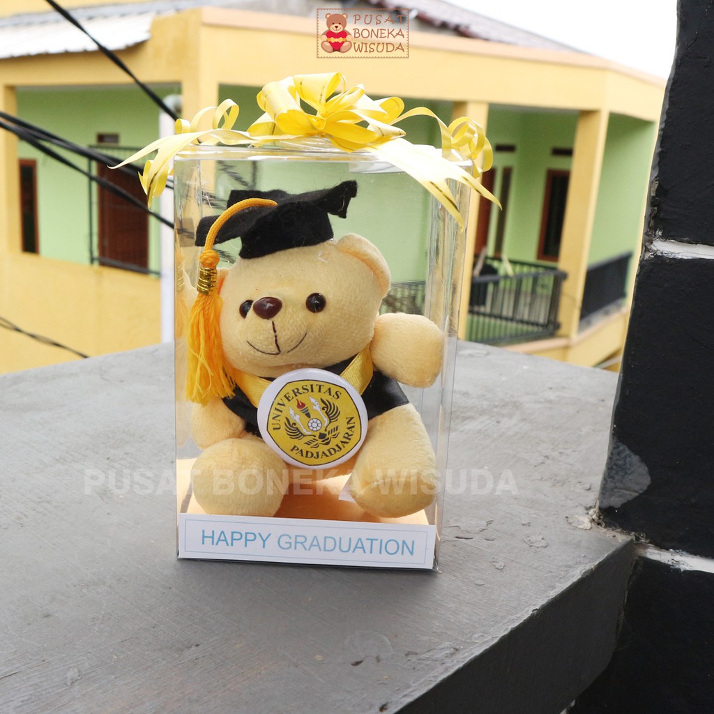 Boneka Wisuda Teddy Bear mini Mika Hadiah Kado Tedy Bear Beruang Graduation TK PAUD SD Grosir Kecil