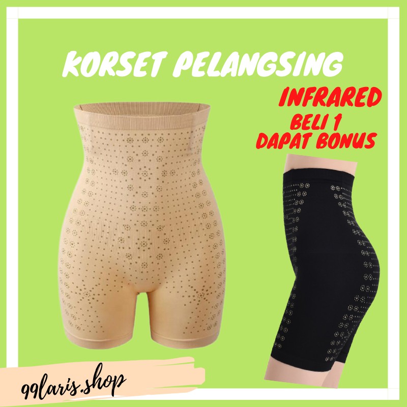 GROSIR | Celana Dalam Munafie Korset Pelangsing Pengecil Perut Buncit Stagen Penghangat Perut 3 In 1