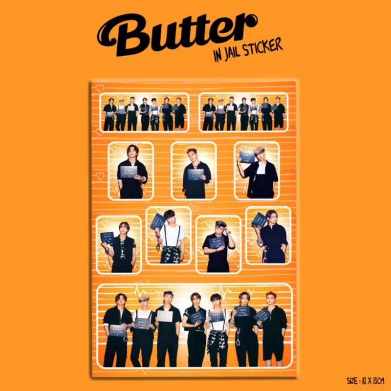 STICKER PERSONAL BTS BUTTER IN JAIL/STICKER HP BTS