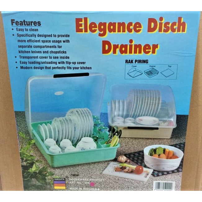 Rak Piring Tutup Plastik Nagata