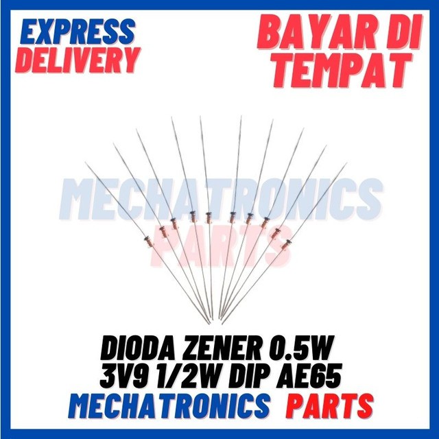 [SMC-9103] DIODA ZENER 0.5W 3V9 1/2W DIP AE65