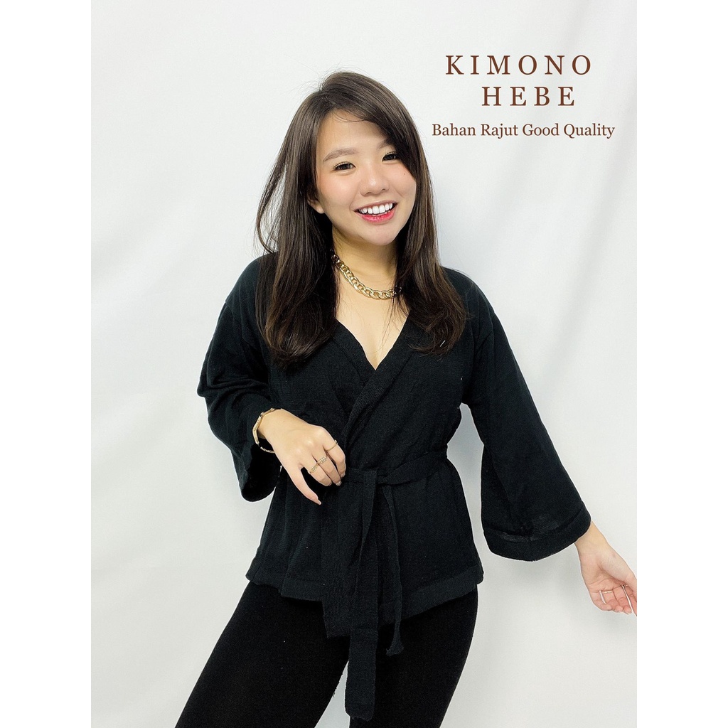 HOPYLOVY - Cardi Kimono Rajut Herina