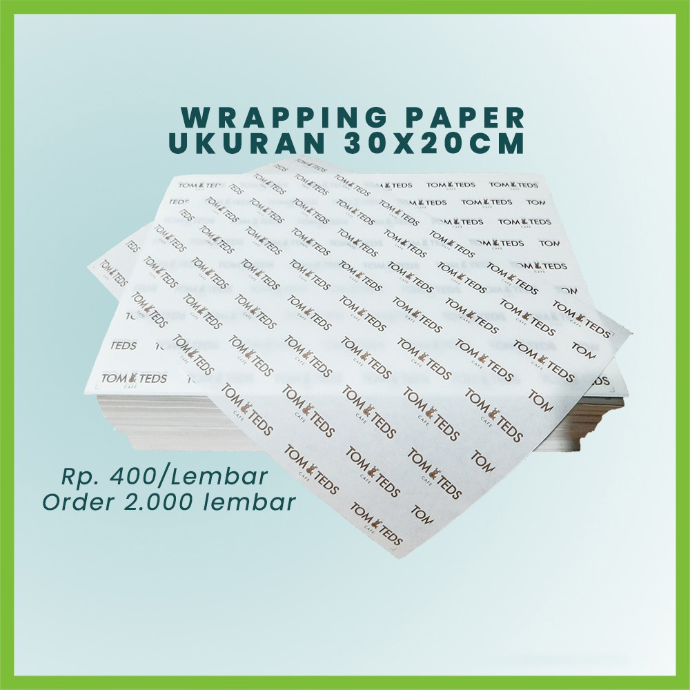 

Wrapping Paper Jumlah 500 lembar harga satuan @800