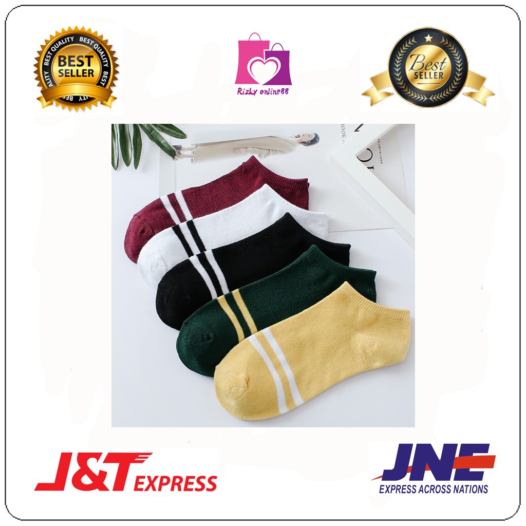 Rizkyonline88 kaus kaki semata kaki motif 2 garis KK07