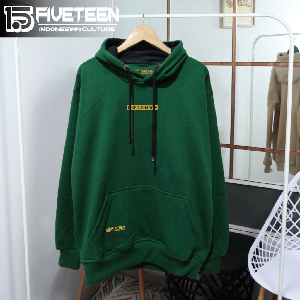 jaket pria terbaru 2022 keren gaya laki laki 15fifeteen warna hijau botol LIKE A SHADOW sweater cewek remaja kekinian 2022 tebal hoodie pria distro original brand tebal ori suwiter cowok model terbaru 2021 murah tebal 15fifteen zipper hoodie pria