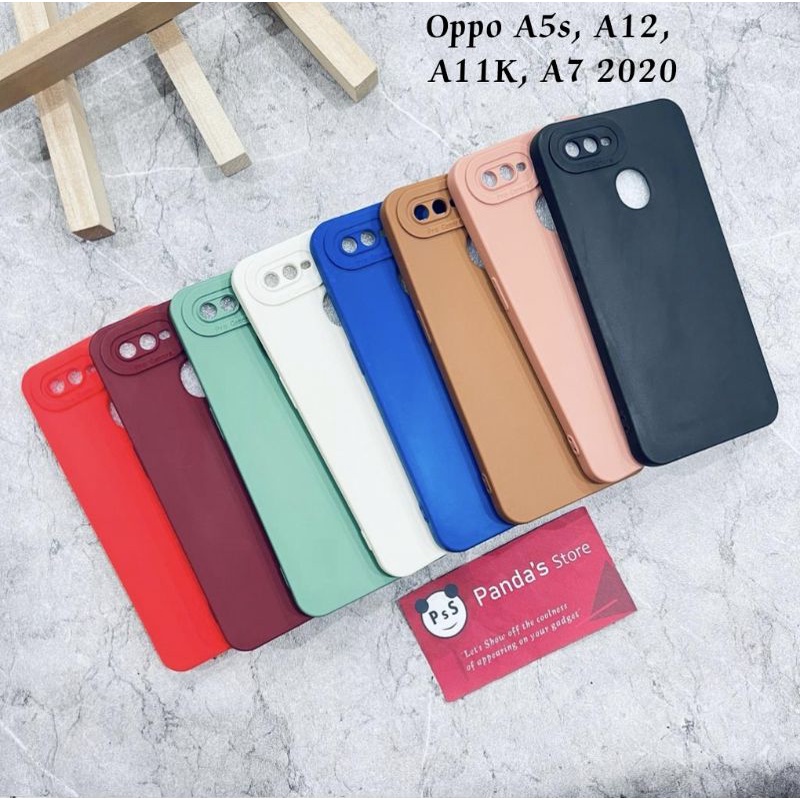 Softcase Pro Camera Oppo A5s, A12, A11K, A7 2020 Candy Case Full Color 3D Silikon TPU