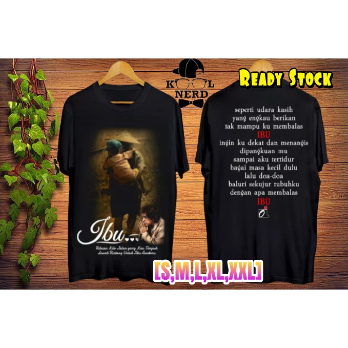 KAOS KEREN IWAN FALS LIRIK LAGU IBU SEPERTI UDARA KASIH YANG ENGKAU BERIKAN (READY SIZE S-XXL)