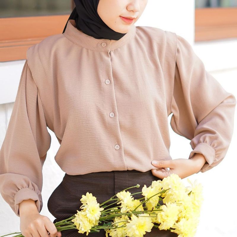 BAJU WANITA - ANAYA SHIRT - KAMEJA WANITA - ATASAN KOREA - BLOUSE WANITA - PAKAIAN WANITA- ATASAN