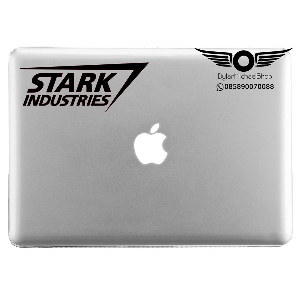 Stiker Laptop Marvel Super Hero Ironman Tony Stark Industries Sticker