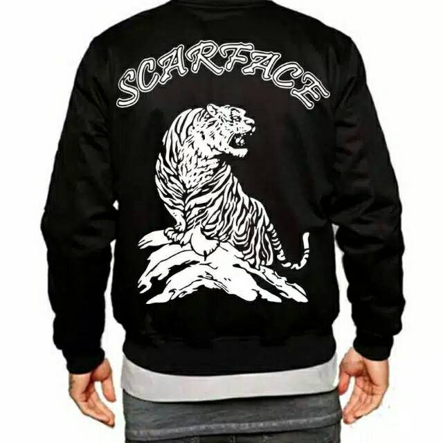 Bomber jaket The Boss Webtoon kimgu/Langit biru