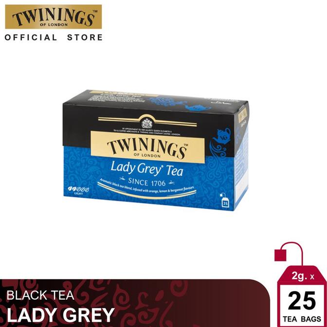 

(BISA COD) Twinings Teh Celup Lady Grey Tea 25x2gr MURAH Kode 1385