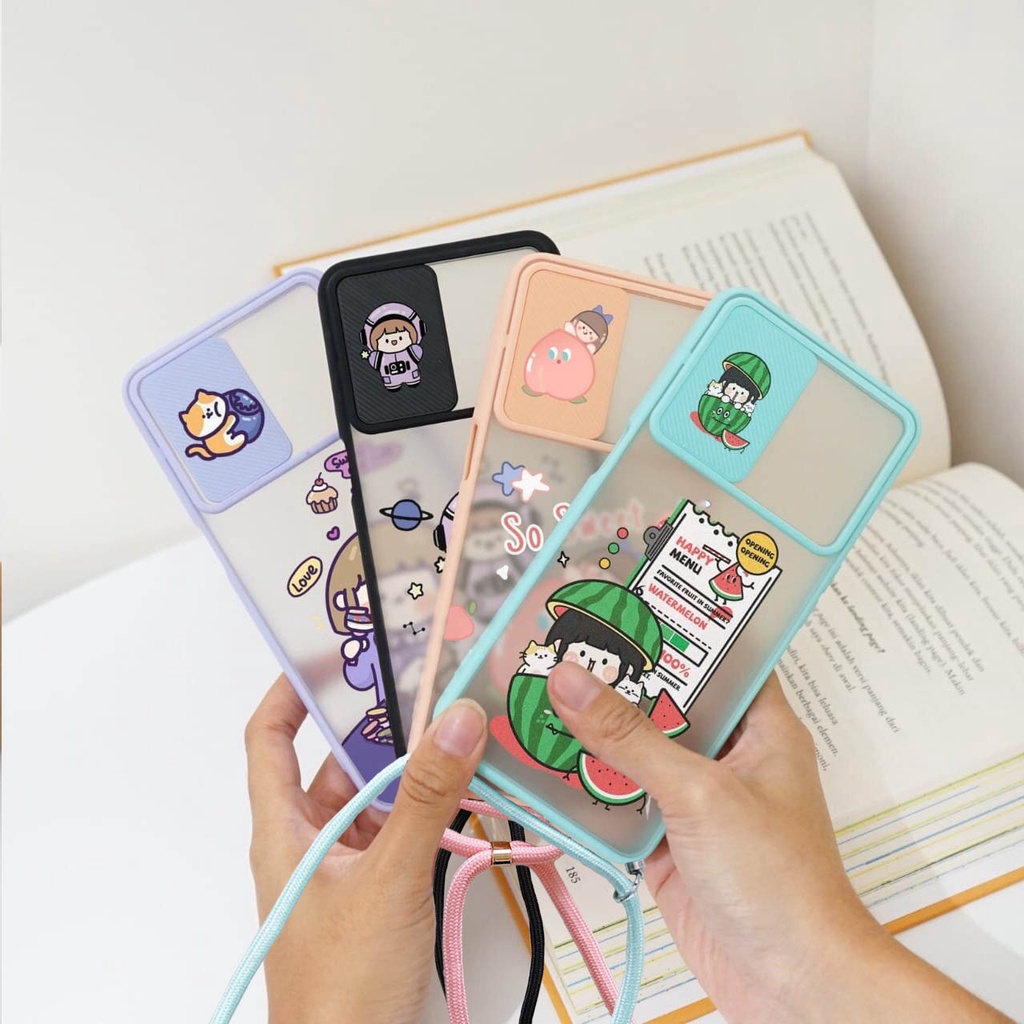 (KGT 01) Softcase Slide For All Type Vivo Y91c - Y91/Y93/Y95 - Y71 - Y12 - Y20 - Y30 - Y53S - Y21/Y2