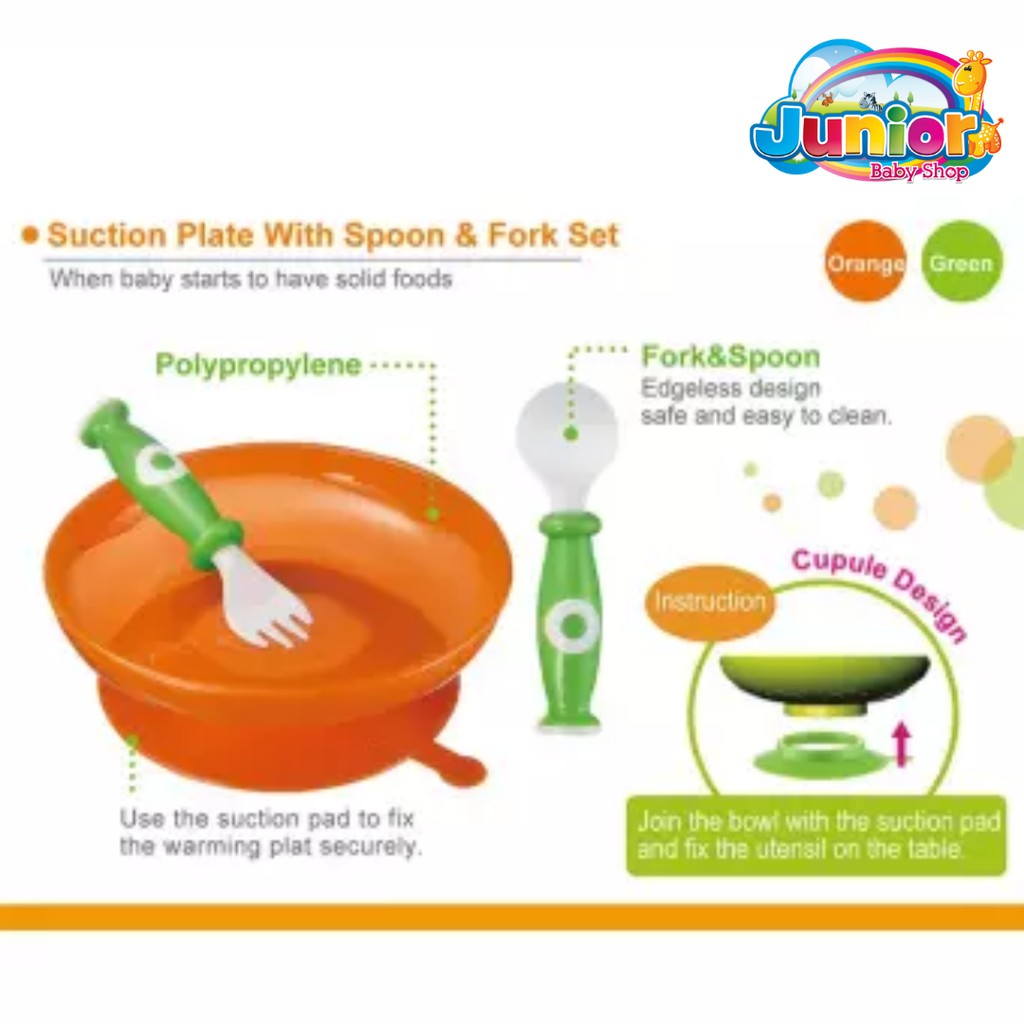 SIMBA Weaning Plate With Spoon/Fork