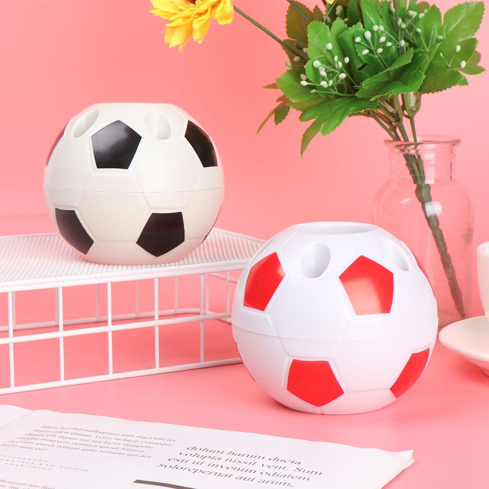Tempat Pensil Nanas Meja Pot Organisasi Bentuk Sepak Bola Wadah Sikat Rumah