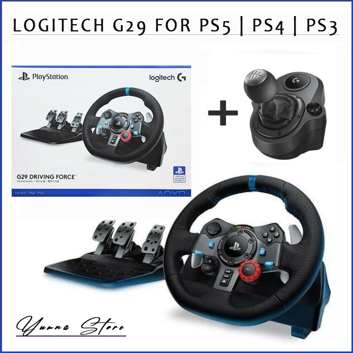 Logitech G29 Driving Force Stir + Shifter PS5 PS4 PS3 PC