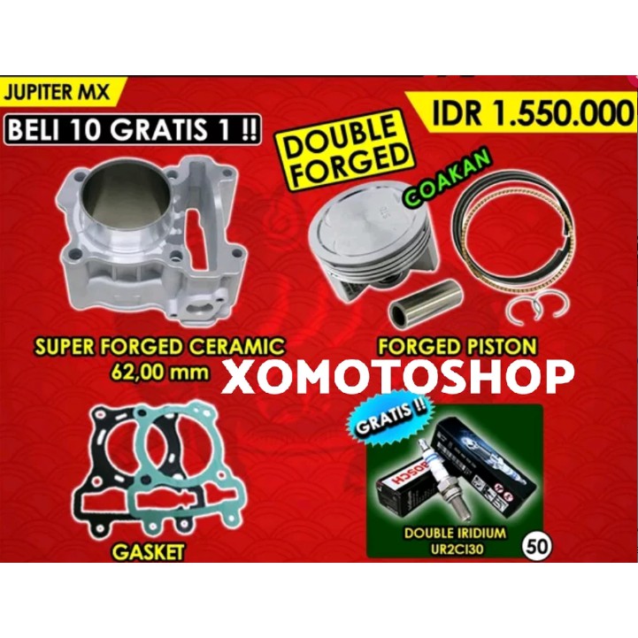 Blok Bore Up Ceramic MX 62 Mm BRT