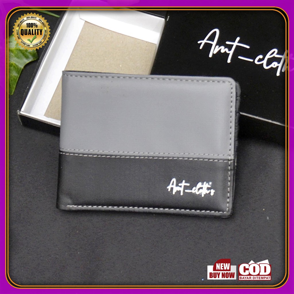 Dompet lipat Fashion Pria Dompet Leather Simple premium COD