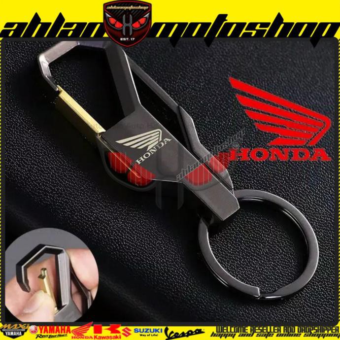 Gantungan Kunci Motor Logo Honda Cs1 Gl Karisma Supra X Fit Super Cub - Logo Honda