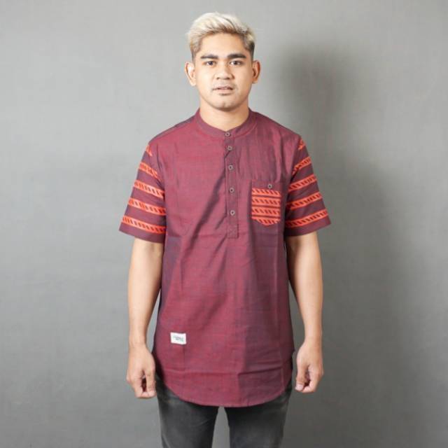 Kurta Muslim Pakistan [ Real Pict ] Pakaian Pria Muslim Baju Koko Qurta Muslim Ramadhan