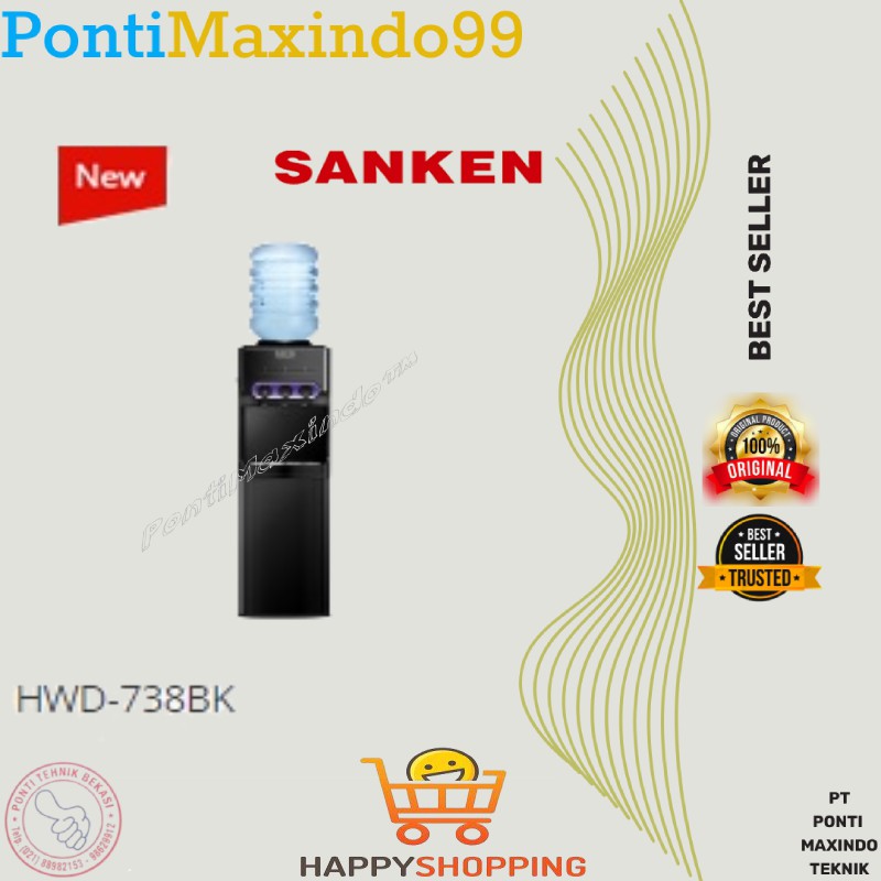DISPENSER SANKEN HWD-738 BK GALON ATAS