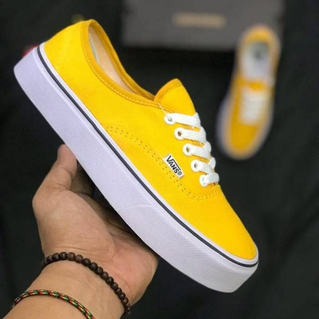 Sepatu vans kuning (premium quality 