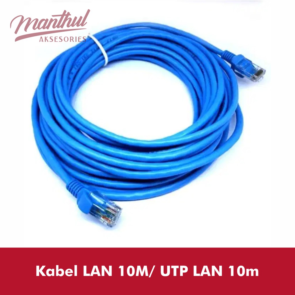 Kabel Lan 10 Meter RJ45 Cat 5e Ethernet Cable