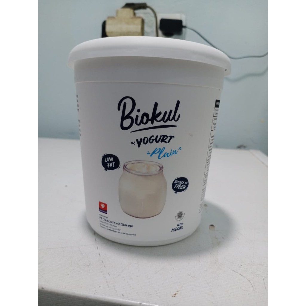 Jual yogurt biokul plain 1000ml 1 liter Indonesia